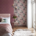 1907-135-02 Le Toucan Rose Elodie Wallpaper by 1838 Wallcoverings