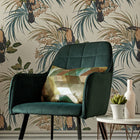 1907-135-03 Le Toucan Emerald Elodie Wallpaper by 1838 Wallcoverings