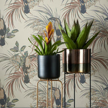 1907-135-04 Le Toucan Amber Glow Elodie Wallpaper by 1838 Wallcoverings