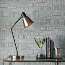 1907-137-03 Maison Neo Mint Elodie Wallpaper by 1838 Wallcoverings