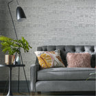 1907-137-04 Maison Soft Grey Elodie Wallpaper by 1838 Wallcoverings