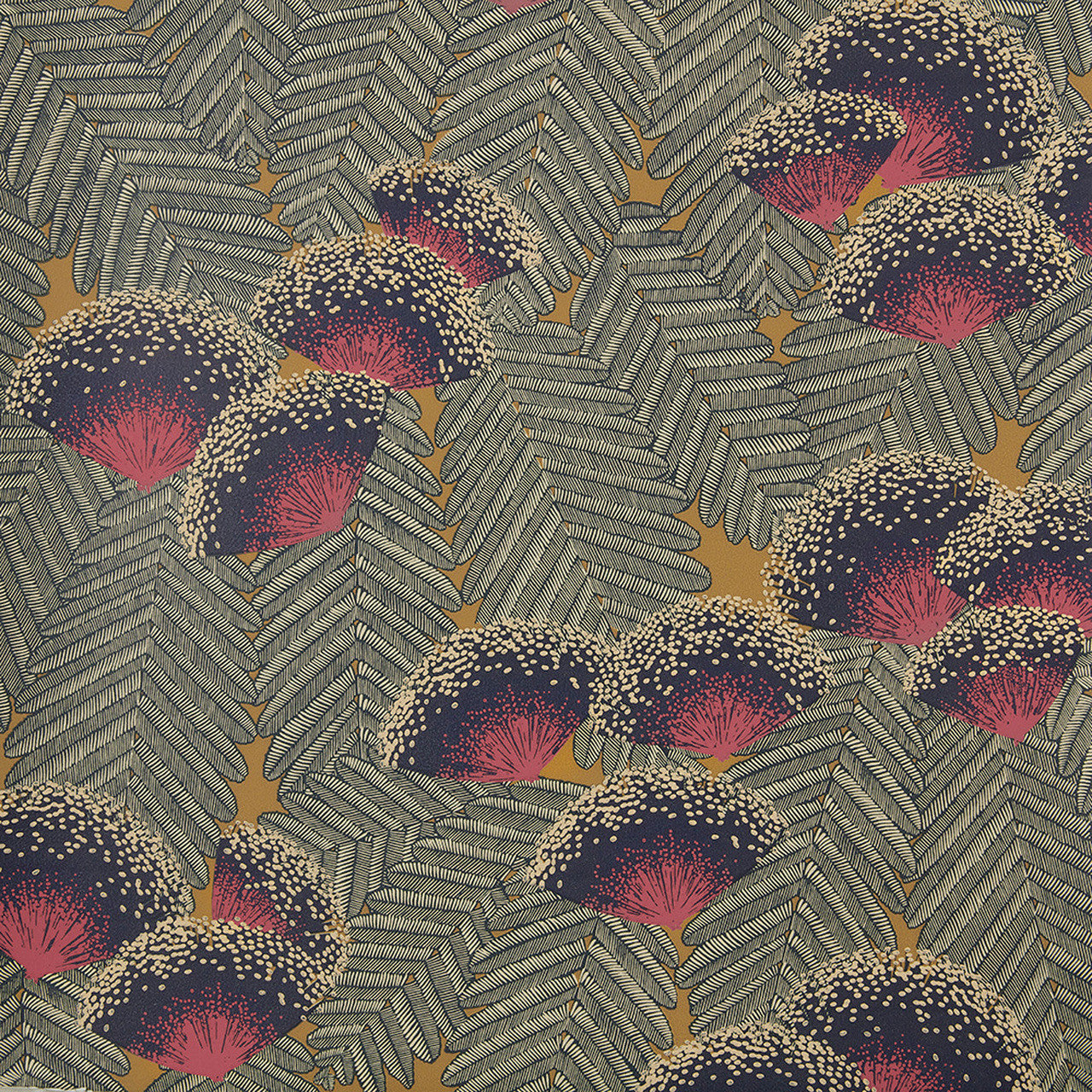 1907-138-03 Clarice Jet Elodie Wallpaper by 1838 Wallcoverings