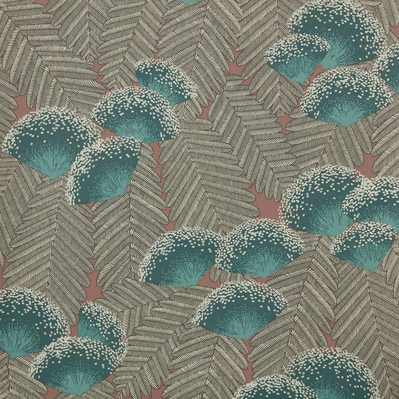 1907-138-04 Clarice Cantaloupe Elodie Wallpaper by 1838 Wallcoverings