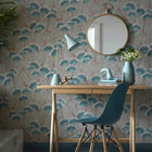 1907-138-04 Clarice Cantaloupe Elodie Wallpaper by 1838 Wallcoverings