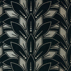 1907-139-03 Astoria Jet Elodie Wallpaper by 1838 Wallcoverings