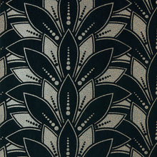 1907-139-03 Astoria Jet Elodie Wallpaper by 1838 Wallcoverings