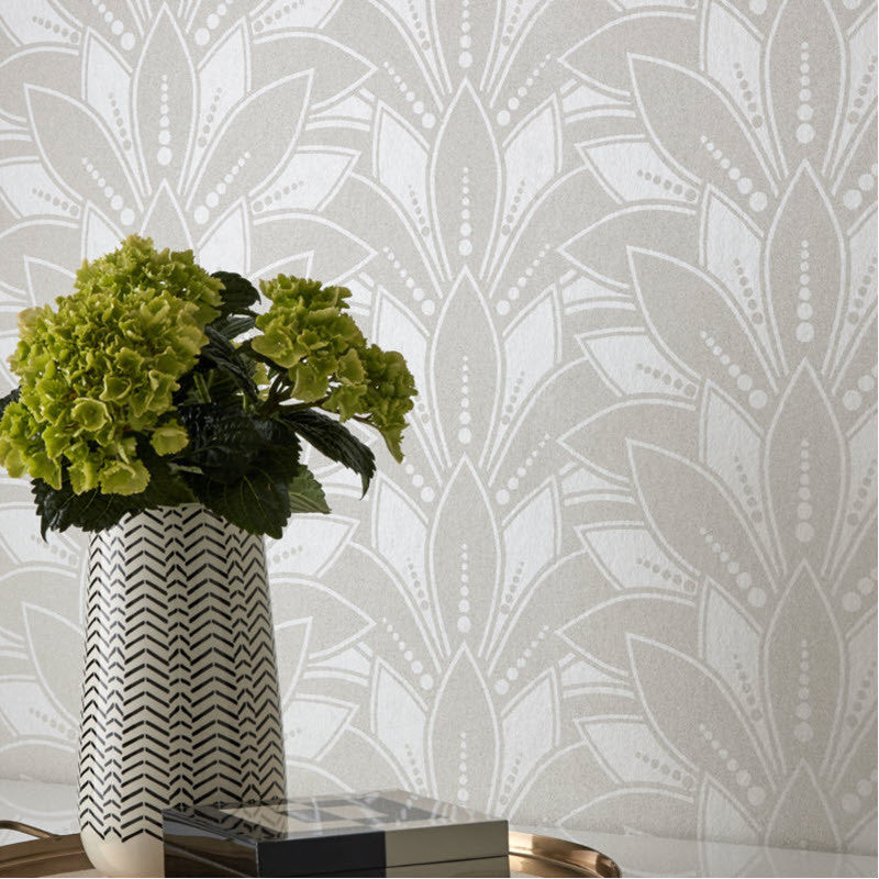 1907-139-04 Astoria Pearl Elodie Wallpaper by 1838 Wallcoverings