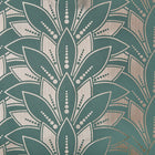 1907-139-05 Astoria Neo Mint Elodie Wallpaper by 1838 Wallcoverings