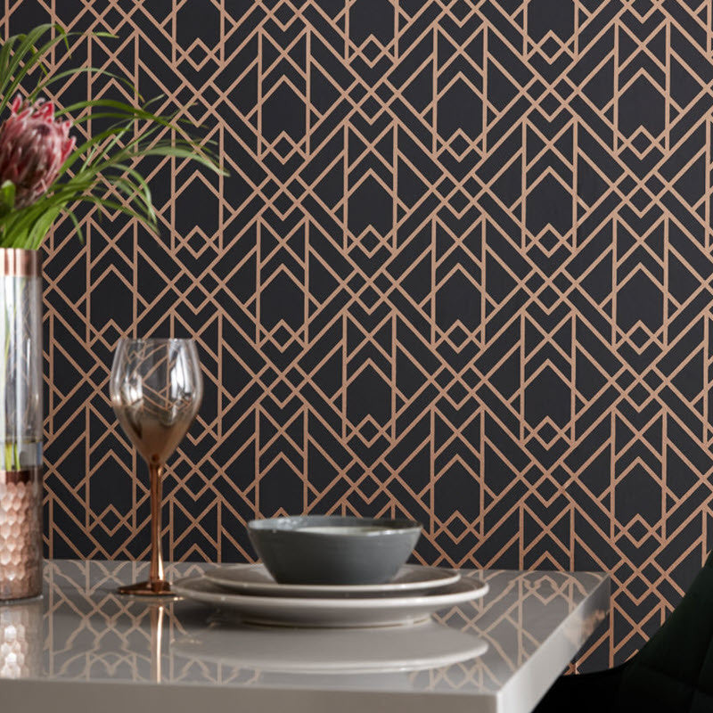 1907-140-03 Metro Jet Elodie Wallpaper by 1838 Wallcoverings