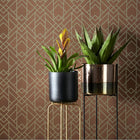 1907-140-04 Metro Amber Glow Elodie Wallpaper by 1838 Wallcoverings