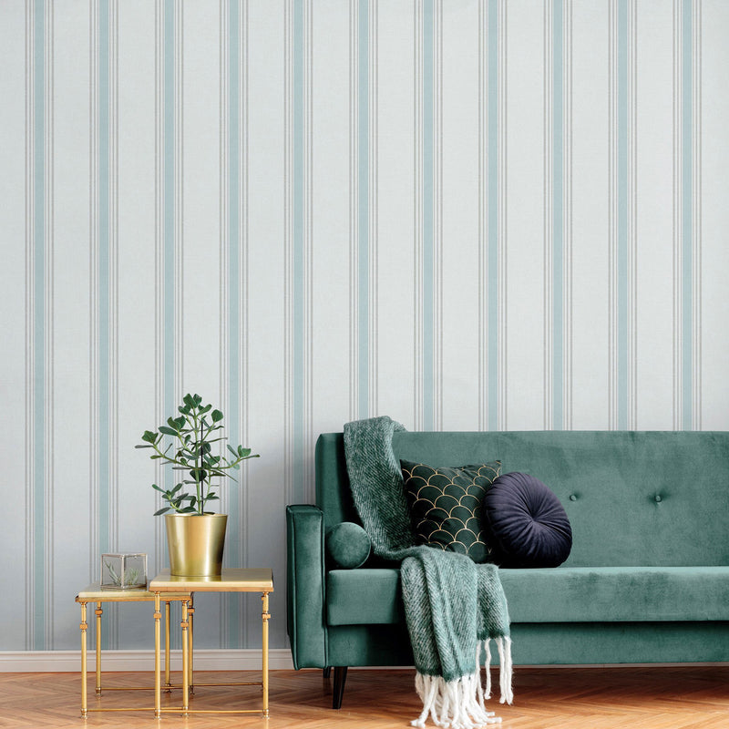 1909-2 Stripes Spring Blossom Wallpaper By Galerie