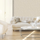 1925 Valentino Cream Leaf Wallpaper by Belgravia Zambaiti Parati