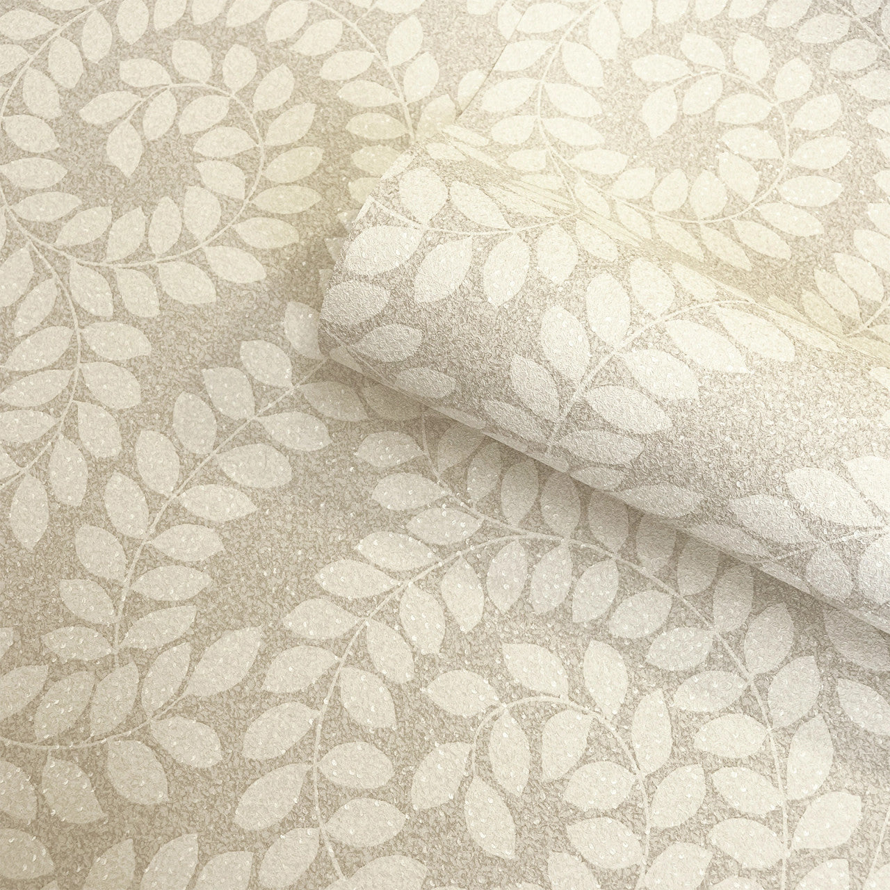 1926 Valentino Beige Leaf Wallpaper by Belgravia Zambaiti Parati