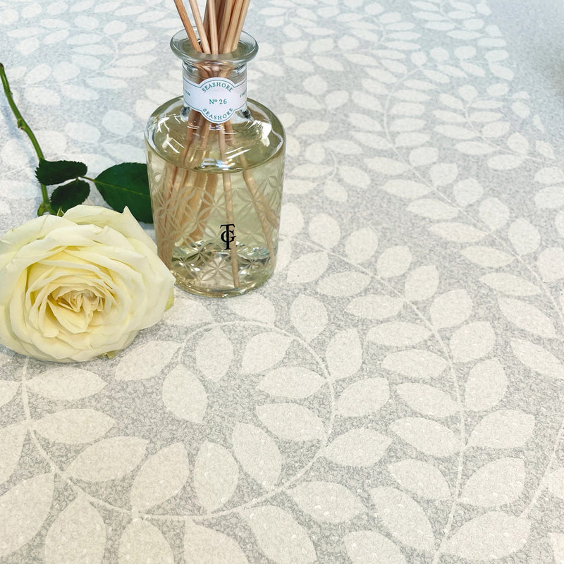 1927 Valentino Grey Leaf Wallpaper by Belgravia Zambaiti Parati