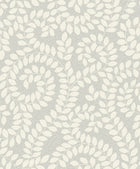 1927 Valentino Grey Leaf Wallpaper by Belgravia Zambaiti Parati