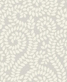 1927 Valentino Grey Leaf Wallpaper by Belgravia Zambaiti Parati
