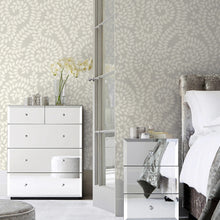 1927 Valentino Grey Leaf Wallpaper by Belgravia Zambaiti Parati