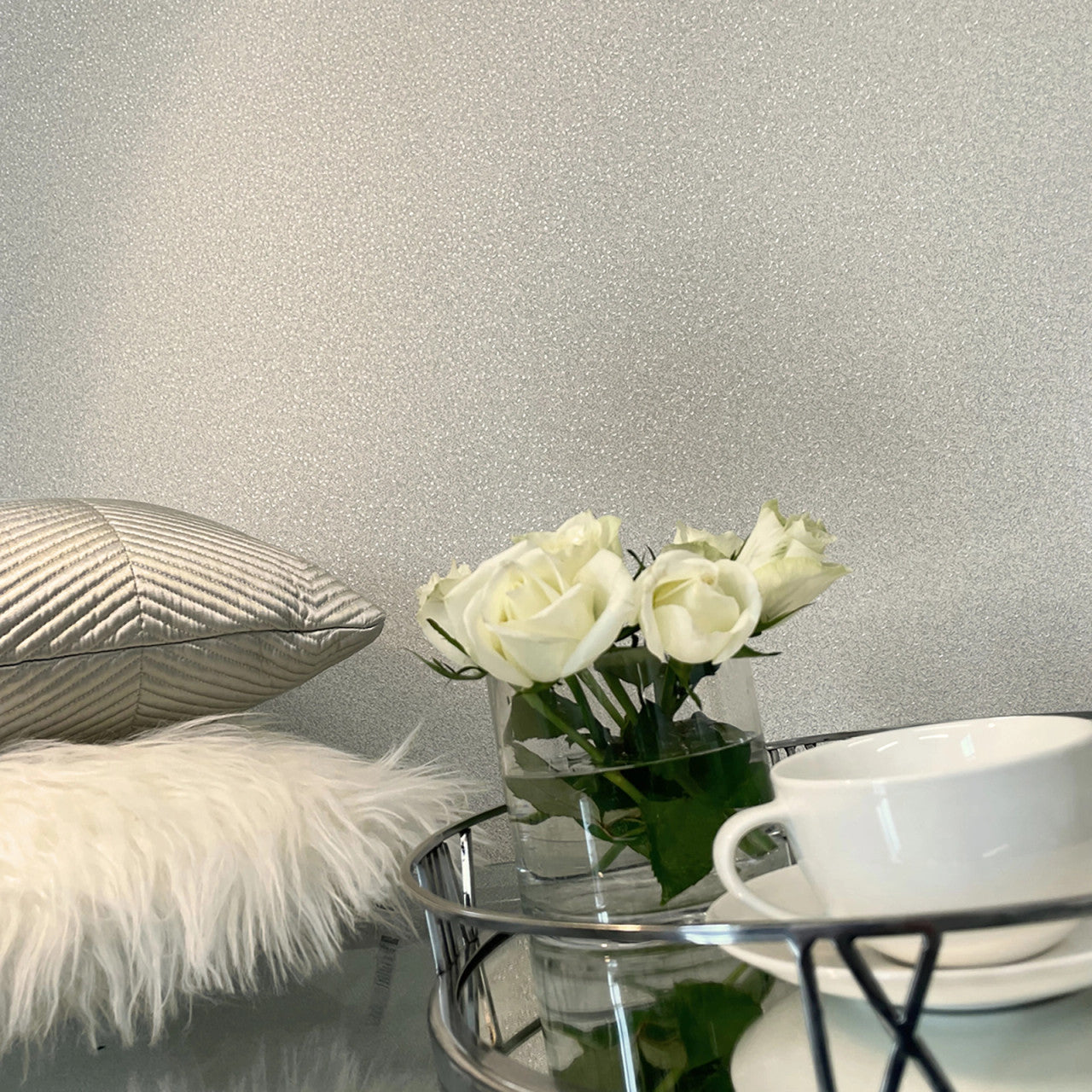 1930 Valentino Texture Grey Wallpaper by Belgravia Zambaiti Parati