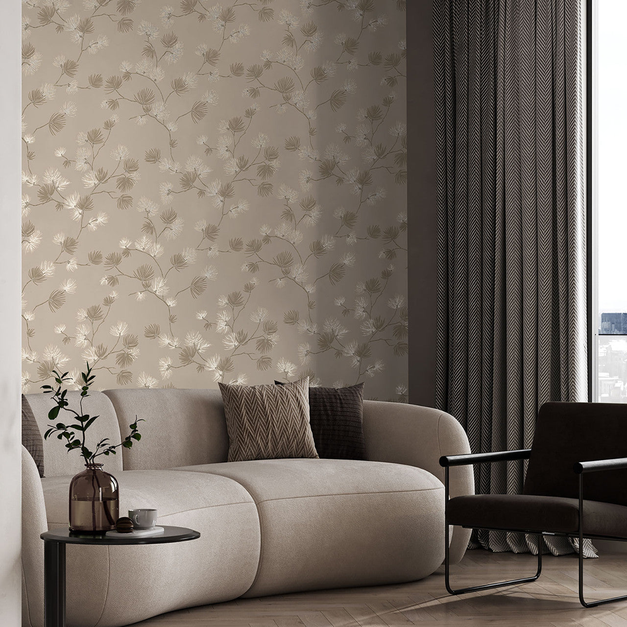 GB 1934 Valentino Pine Trail Mocha Wallpaper by Belgravia
