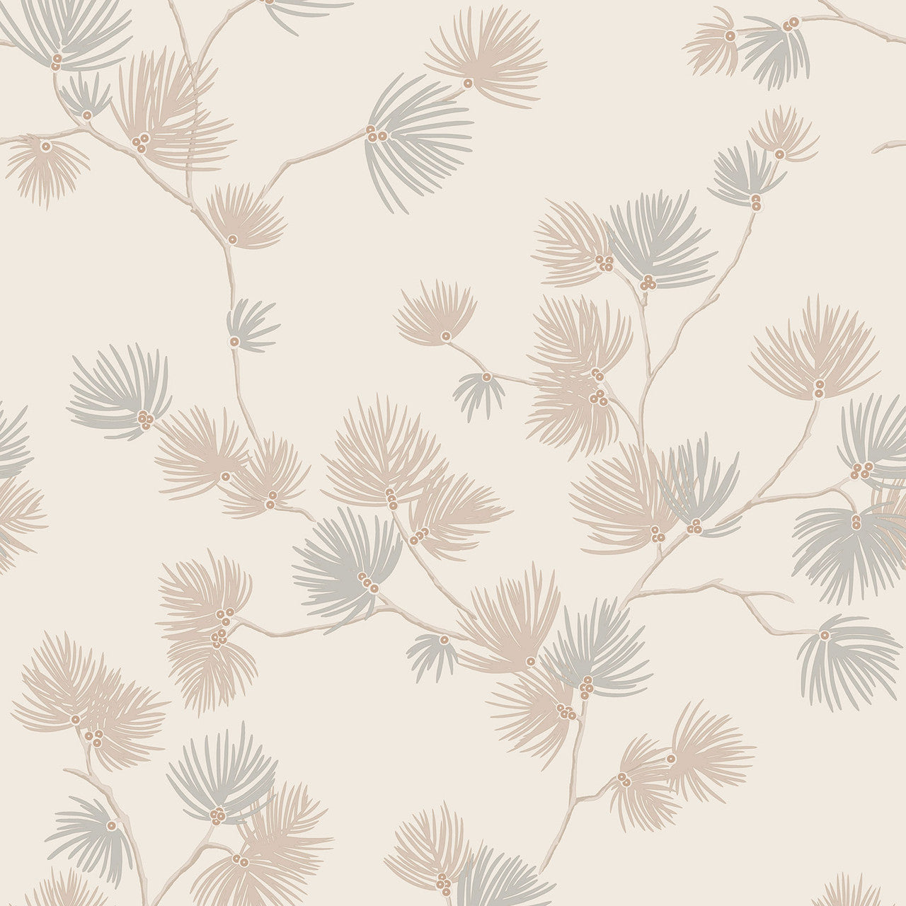 GB 1935 Valentino Pine Trail Cream Wallpaper by Belgravia