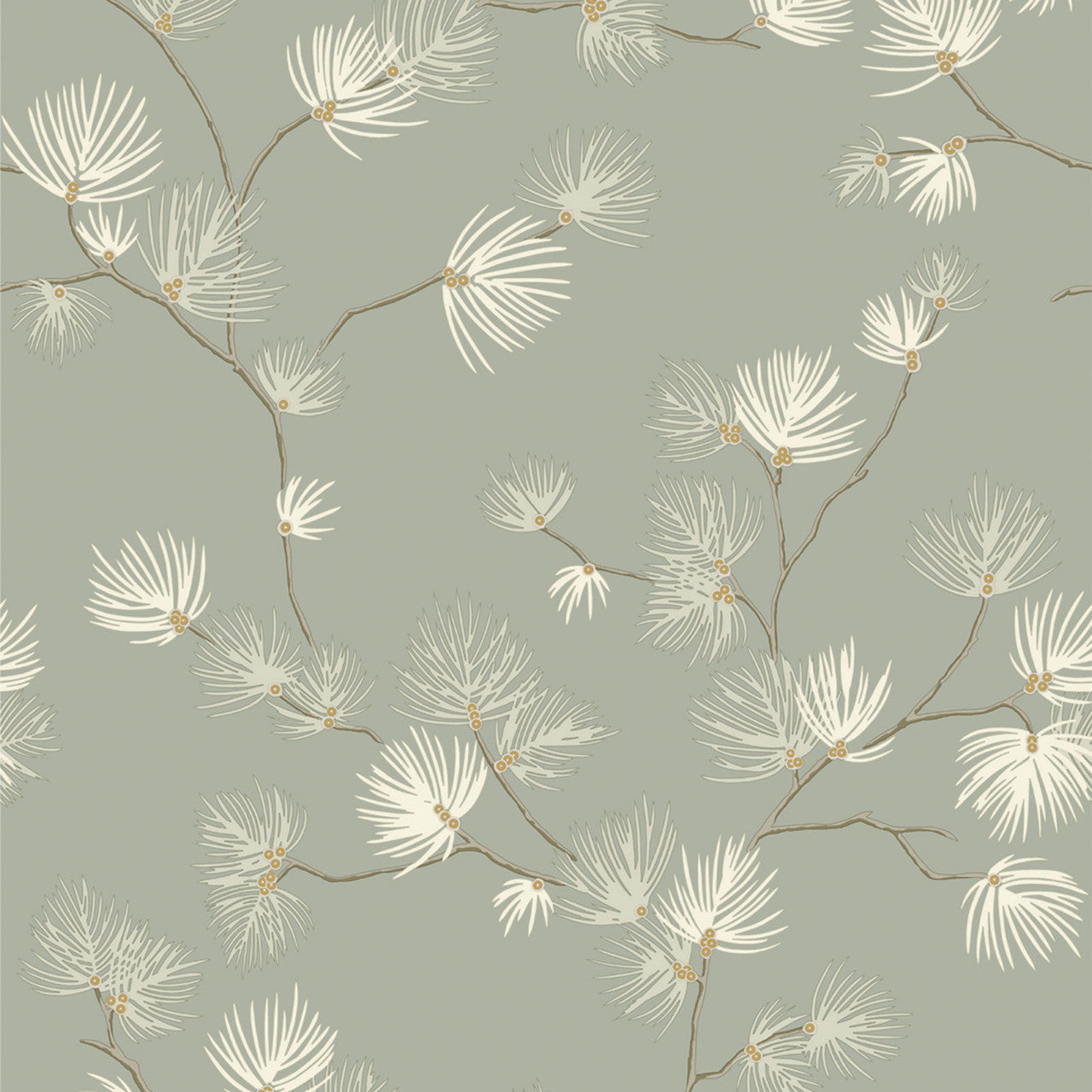 GB 1936 Valentino Pine Trail Green Wallpaper by Belgravia