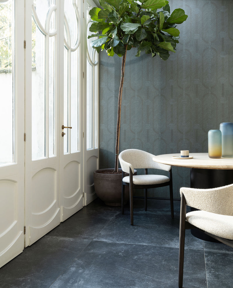 19413 Amulet Blue Stone Essentials Luxor Wallpaper by Arte