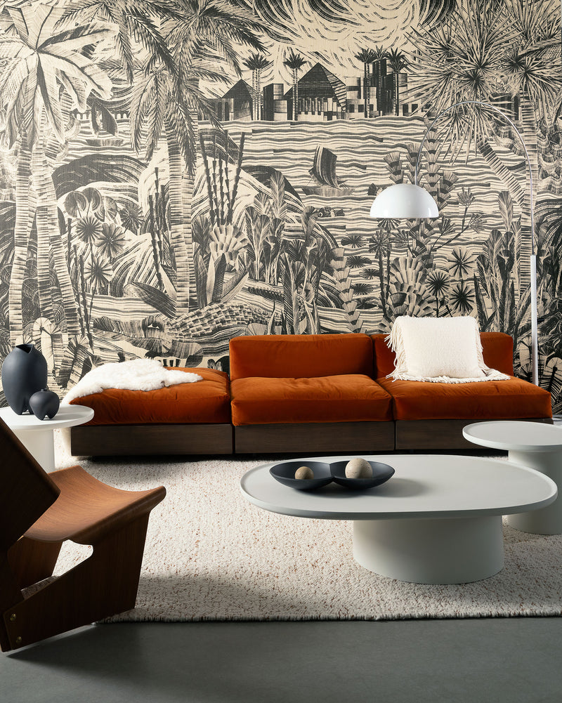 19460 Thebe Mono Essentials Luxor Mural by Arte