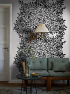 1950 Viola Gråsten Hassel Black & White Mural by Boråstapeter