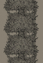 1951 Viola Gråsten Hassel Brown and Black Mural by Boråstapeter