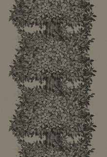 1951 Viola Gråsten Hassel Brown and Black Mural by Boråstapeter