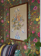1954 Gocken Jobs Sommar Multi and Brown Mural by Boråstapeter