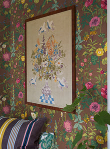 1954 Gocken Jobs Sommar Multi and Brown Mural by Boråstapeter