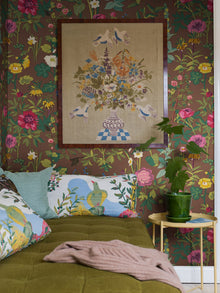 1954 Gocken Jobs Sommar Multi and Brown Mural by Boråstapeter