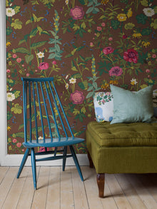 1954 Gocken Jobs Sommar Multi and Brown Mural by Boråstapeter