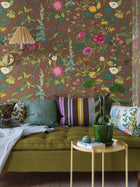 1954 Gocken Jobs Sommar Multi and Brown Mural by Boråstapeter