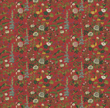 1955 Gocken Jobs Sommar Multi and Red Mural by Boråstapeter