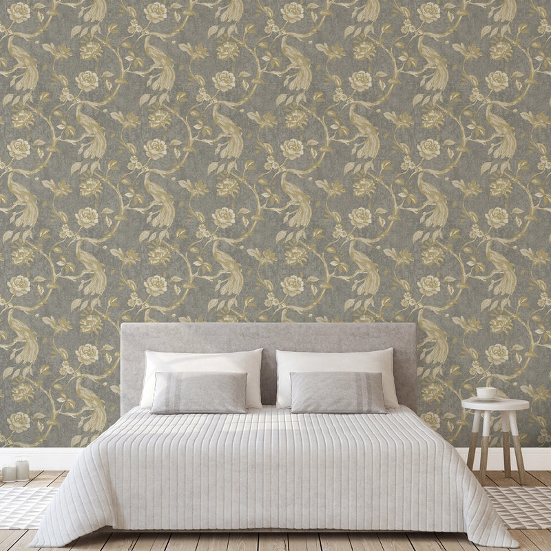 196201 Paradise Birds Paul Moneypenny Wallpaper by Grandeco