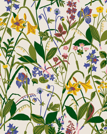 1962 Gocken Jobs Ros och Lilja Multicoloured Icons Wallpaper by Boråstapeter