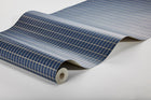 1965 Alvar Aalto M.I.T Blue and Grey Wallpaper by Boråstapeter