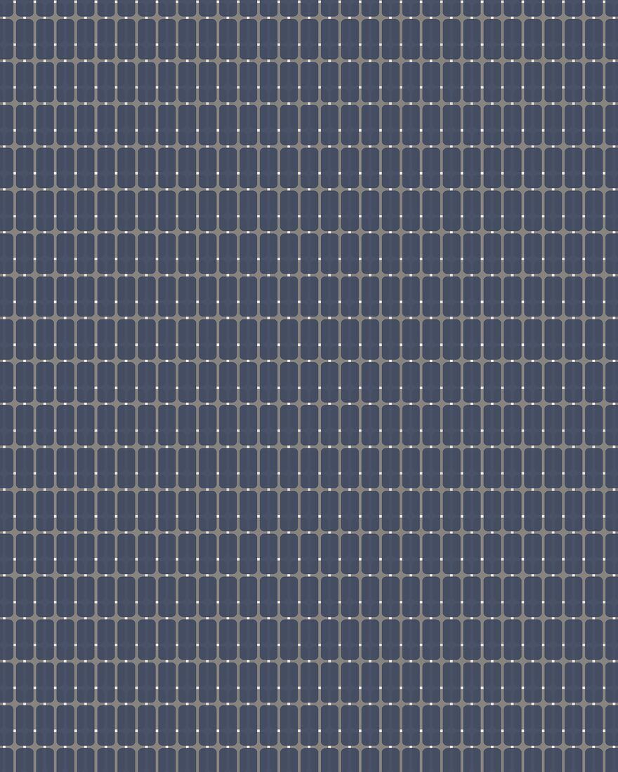 1965 Alvar Aalto M.I.T Dark Blue and Grey Graphics Wallpaper by Boråstapeter