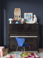 1965 Alvar Aalto M.I.T Blue and Grey Wallpaper by Boråstapeter