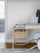 1966 Alvar Aalto M.I.T Grey Wallpaper by Boråstapeter