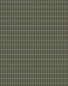 1970 Alvar Aalto M.I.T Green and Grey Wallpaper by Boråstapeter