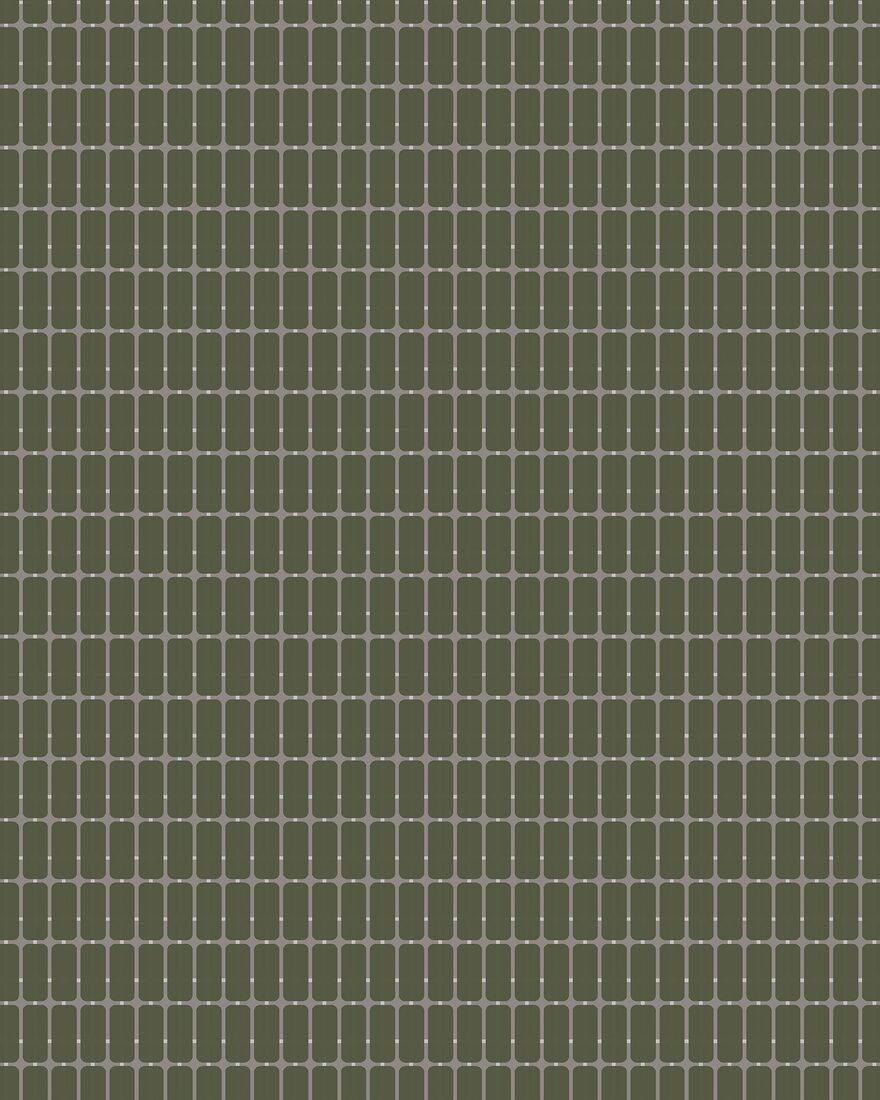 1970 Alvar Aalto M.I.T Green and Grey Wallpaper by Boråstapeter