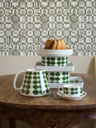 1971 Stig Lindberg Fruktlåda Green Wallpaper by Boråstapeter