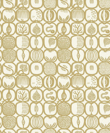 1972 Stig Lindberg Fruktlåda Yellow Wallpaper by Boråstapeter