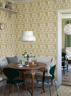 1972 Stig Lindberg Fruktlåda Yellow Wallpaper by Boråstapeter