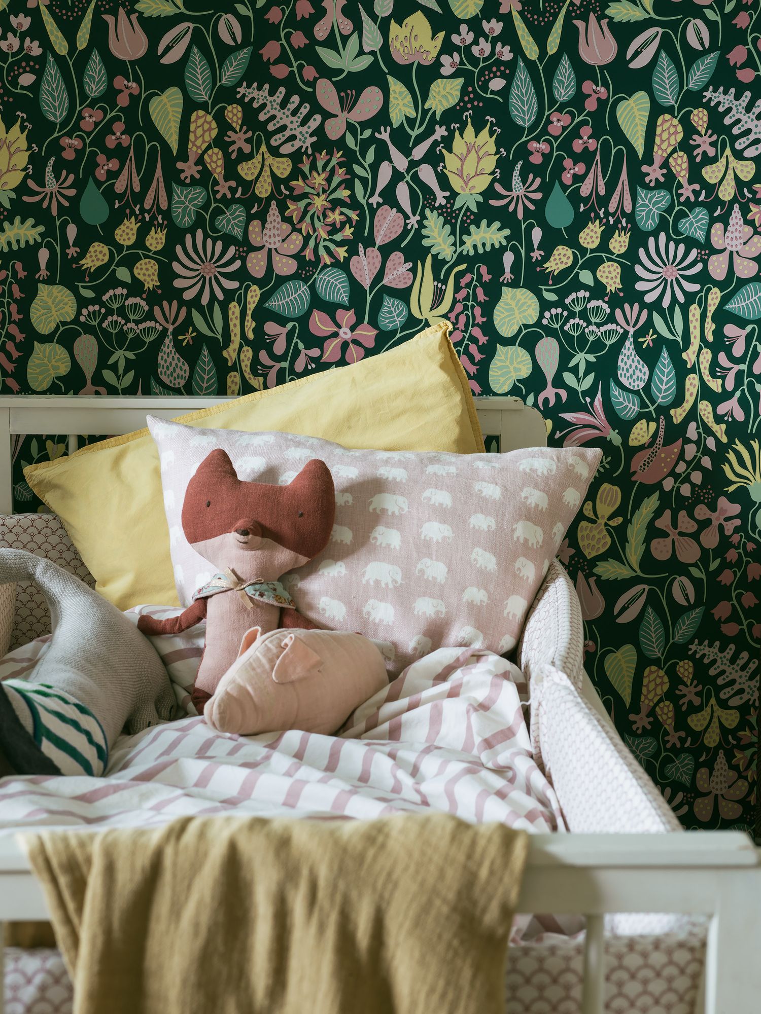 1976 Stig Lindberg Herbarium Multi Wallpaper by Boråstapeter