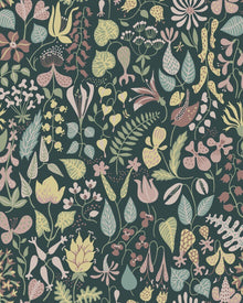 1976 Stig Lindberg Herbarium Multi Wallpaper by Boråstapeter