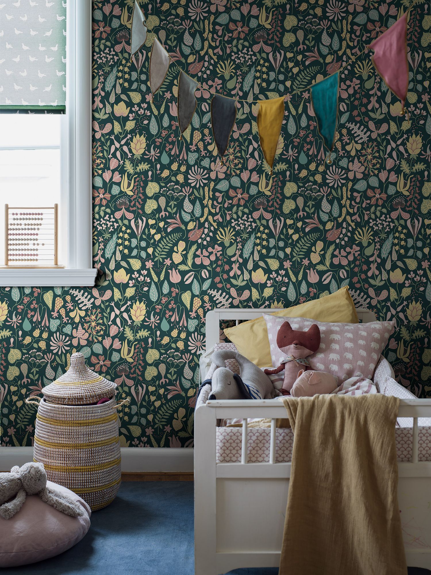 1976 Stig Lindberg Herbarium Multi Wallpaper by Boråstapeter